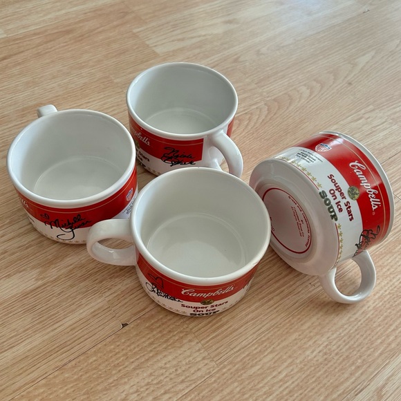 4 Vintage Westwood 1998 Campbell's Souper Stars on Ice Ceramic Soup Bowl / Mug - Picture 1 of 7